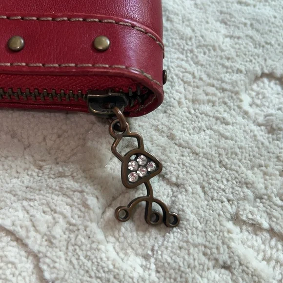 Ipa-Nima Cali embroiled leather zipper clutch wallet - Picture 4 of 6